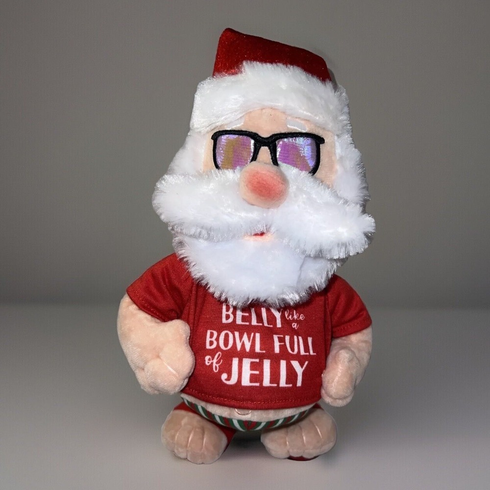 Gemmy‎ Christmas Santa Claus Belly Full of Jelly Animated Singing Bootylicious